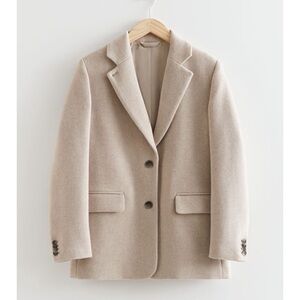 & Other Stories Oversized Wool Blazer Size 6
